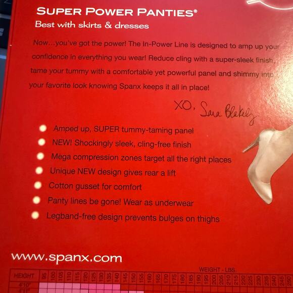 Spanx Super Power Panties, Black Mid Thigh Shaper, Deadstock, Plus Size G, NWT - Picture 5 of 6